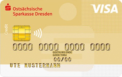 Kreditkarte Gold Standard-Motiv